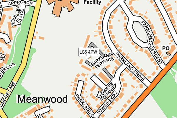LS6 4PW map - OS OpenMap – Local (Ordnance Survey)