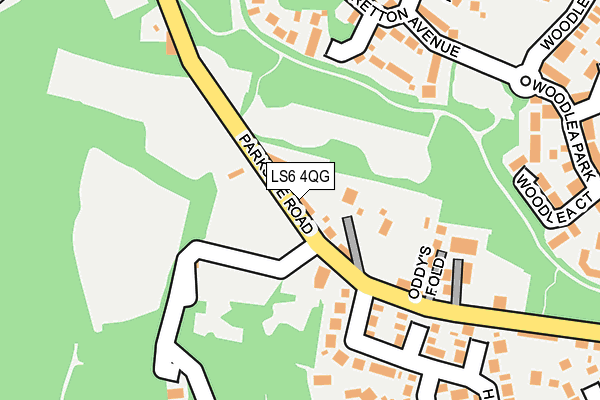 LS6 4QG map - OS OpenMap – Local (Ordnance Survey)