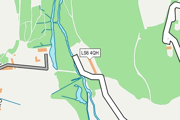LS6 4QH map - OS OpenMap – Local (Ordnance Survey)