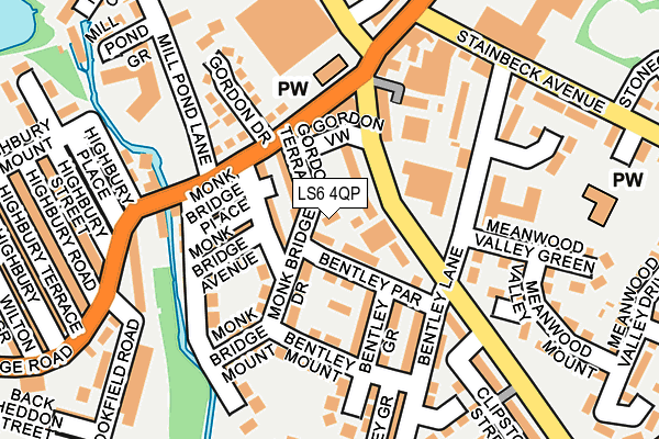 LS6 4QP map - OS OpenMap – Local (Ordnance Survey)