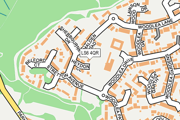 LS6 4QR map - OS OpenMap – Local (Ordnance Survey)