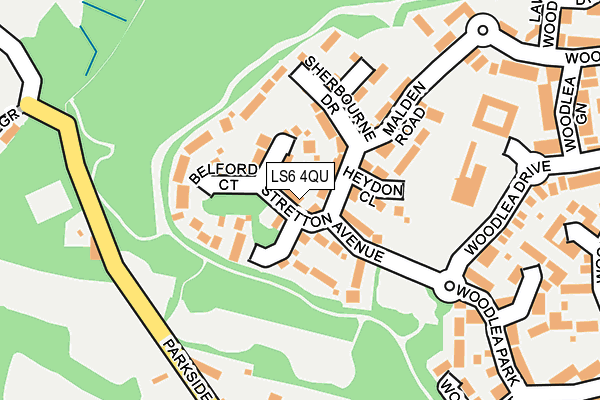 LS6 4QU map - OS OpenMap – Local (Ordnance Survey)
