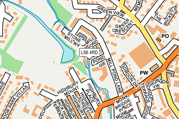 LS6 4RD map - OS OpenMap – Local (Ordnance Survey)