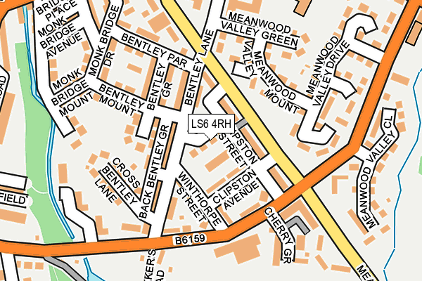 LS6 4RH map - OS OpenMap – Local (Ordnance Survey)