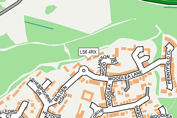 LS6 4RX map - OS OpenMap – Local (Ordnance Survey)