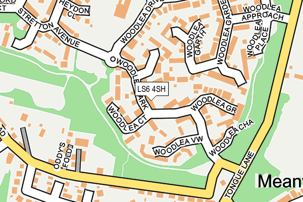 LS6 4SH map - OS OpenMap – Local (Ordnance Survey)