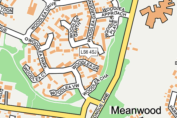 LS6 4SJ map - OS OpenMap – Local (Ordnance Survey)
