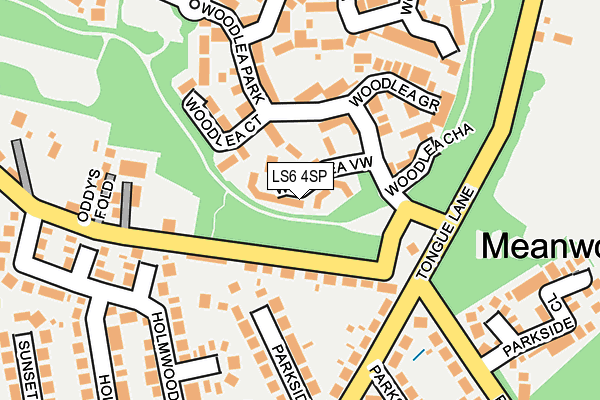 LS6 4SP map - OS OpenMap – Local (Ordnance Survey)