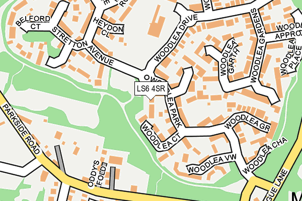 LS6 4SR map - OS OpenMap – Local (Ordnance Survey)