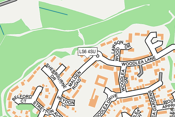 LS6 4SU map - OS OpenMap – Local (Ordnance Survey)