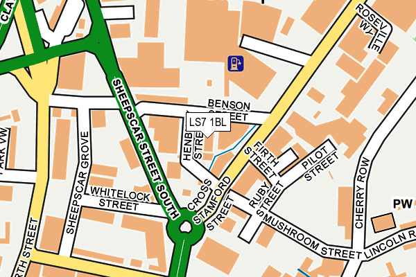 LS7 1BL map - OS OpenMap – Local (Ordnance Survey)