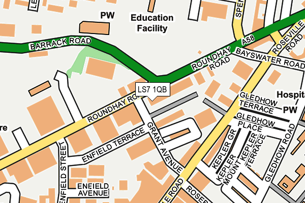 Map of LEEDS MART LTD at local scale