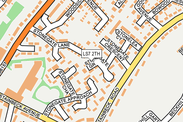 LS7 2TH map - OS OpenMap – Local (Ordnance Survey)