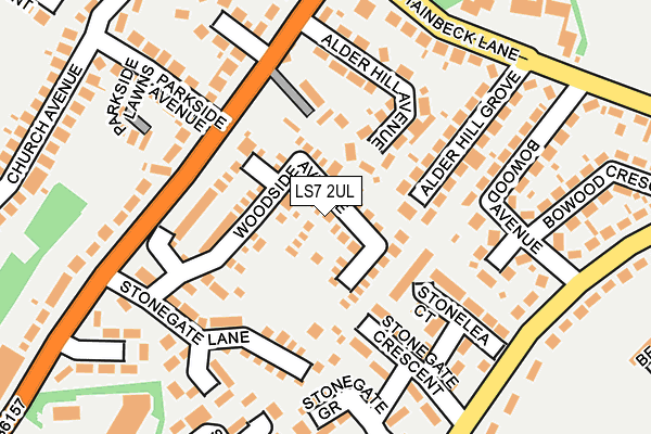 LS7 2UL map - OS OpenMap – Local (Ordnance Survey)