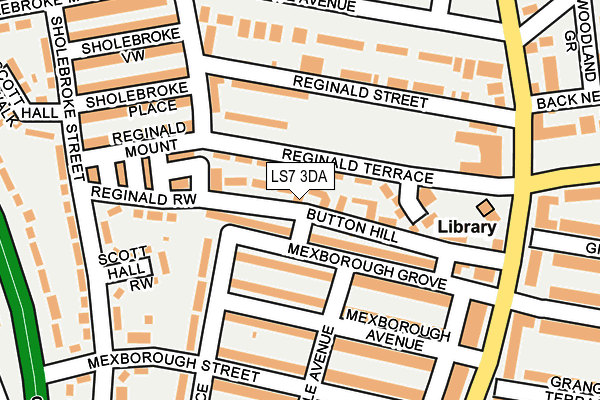 LS7 3DA map - OS OpenMap – Local (Ordnance Survey)