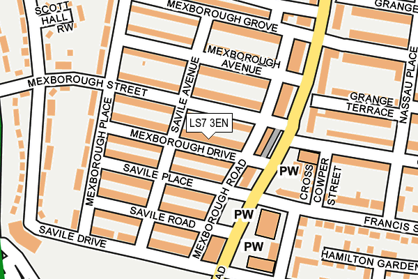 LS7 3EN map - OS OpenMap – Local (Ordnance Survey)