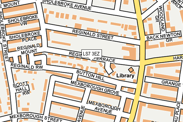 LS7 3EZ map - OS OpenMap – Local (Ordnance Survey)