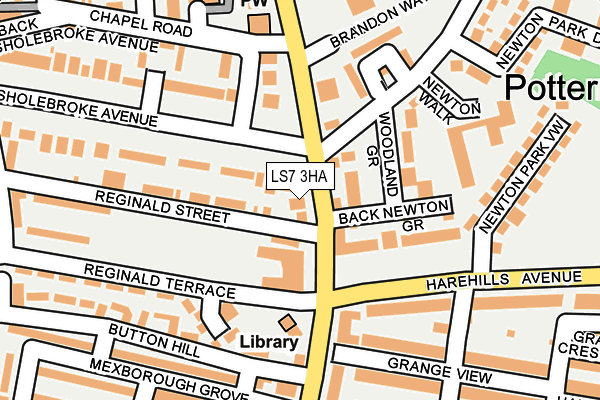 LS7 3HA map - OS OpenMap – Local (Ordnance Survey)