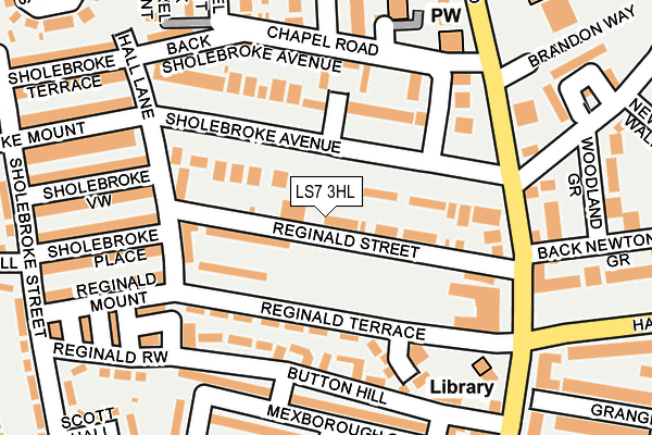 LS7 3HL map - OS OpenMap – Local (Ordnance Survey)