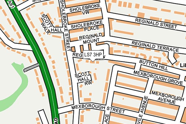 LS7 3HP map - OS OpenMap – Local (Ordnance Survey)