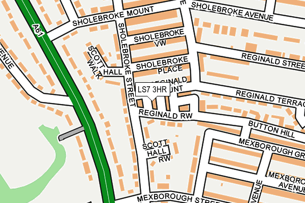 LS7 3HR map - OS OpenMap – Local (Ordnance Survey)