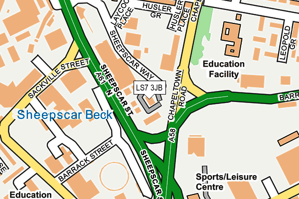 Map of DELPH STREET LIMITED at local scale