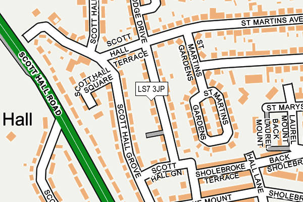 LS7 3JP map - OS OpenMap – Local (Ordnance Survey)