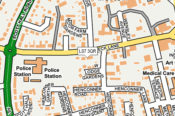 LS7 3QR map - OS OpenMap – Local (Ordnance Survey)