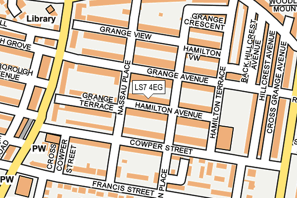 LS7 4EG map - OS OpenMap – Local (Ordnance Survey)