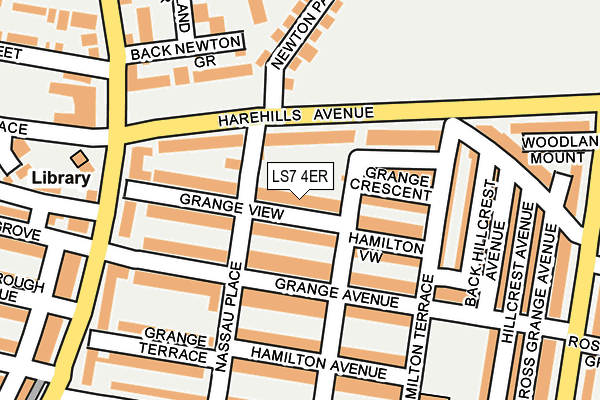 LS7 4ER map - OS OpenMap – Local (Ordnance Survey)
