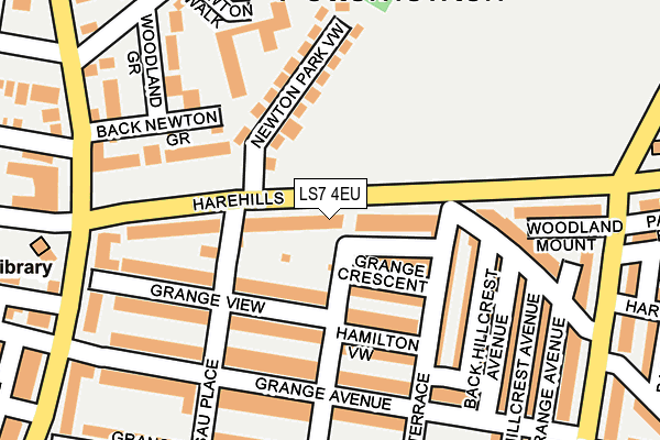LS7 4EU map - OS OpenMap – Local (Ordnance Survey)