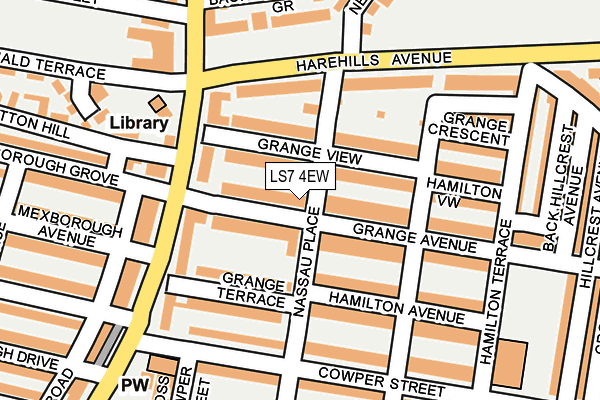 LS7 4EW map - OS OpenMap – Local (Ordnance Survey)