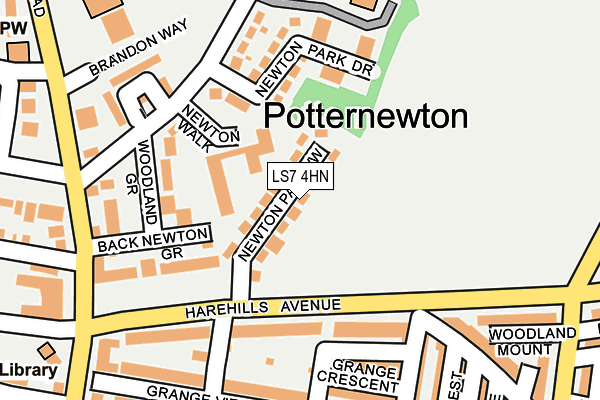 LS7 4HN map - OS OpenMap – Local (Ordnance Survey)