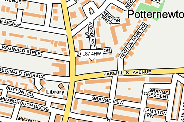 LS7 4HW map - OS OpenMap – Local (Ordnance Survey)