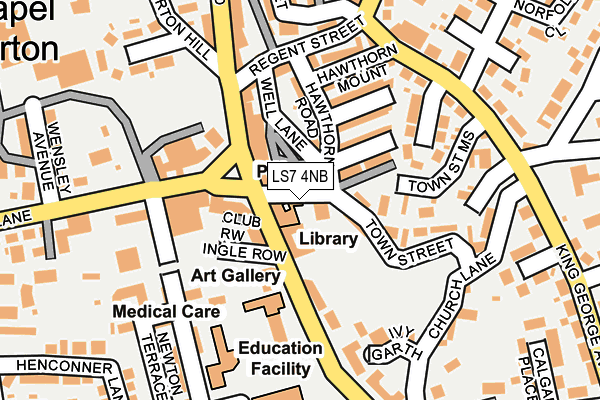 LS7 4NB map - OS OpenMap – Local (Ordnance Survey)