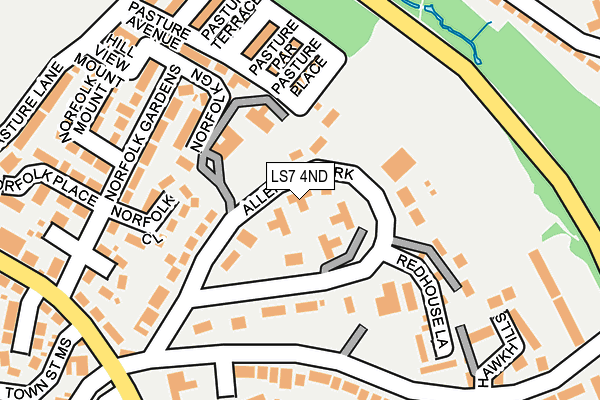 LS7 4ND map - OS OpenMap – Local (Ordnance Survey)