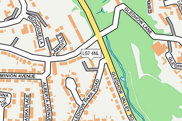 LS7 4NL map - OS OpenMap – Local (Ordnance Survey)
