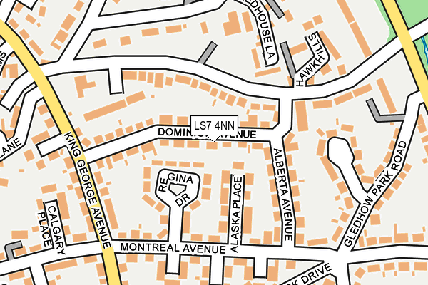 LS7 4NN map - OS OpenMap – Local (Ordnance Survey)