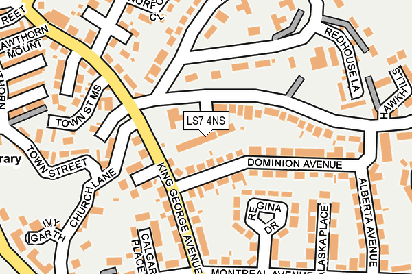 LS7 4NS map - OS OpenMap – Local (Ordnance Survey)