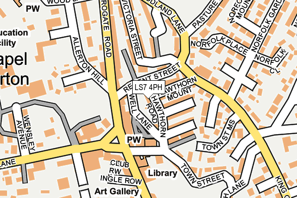LS7 4PH map - OS OpenMap – Local (Ordnance Survey)