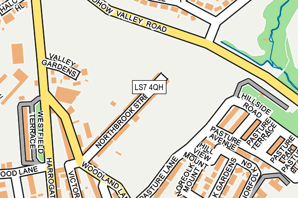 LS7 4QH map - OS OpenMap – Local (Ordnance Survey)