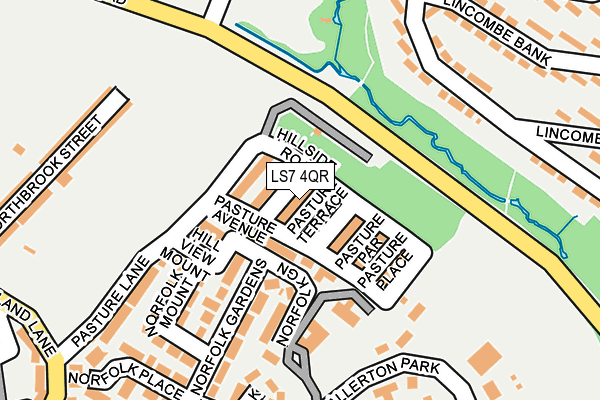 LS7 4QR map - OS OpenMap – Local (Ordnance Survey)