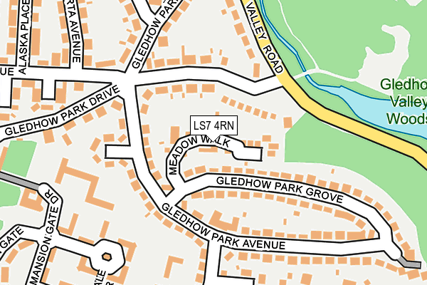 LS7 4RN map - OS OpenMap – Local (Ordnance Survey)