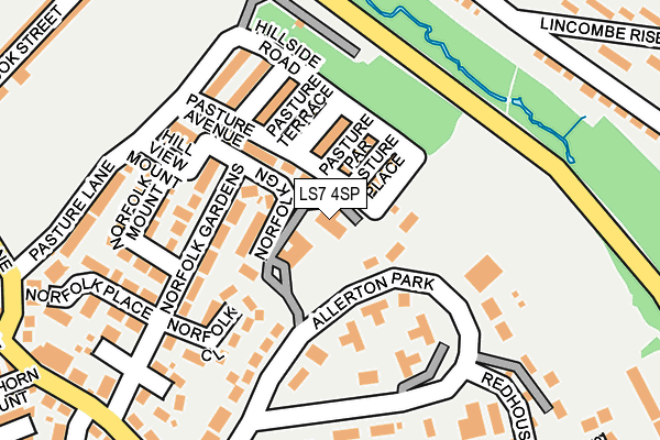 LS7 4SP map - OS OpenMap – Local (Ordnance Survey)