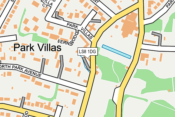 LS8 1DG map - OS OpenMap – Local (Ordnance Survey)