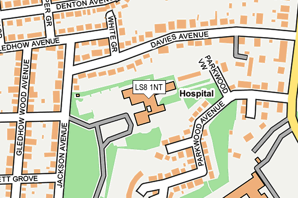 LS8 1NT map - OS OpenMap – Local (Ordnance Survey)