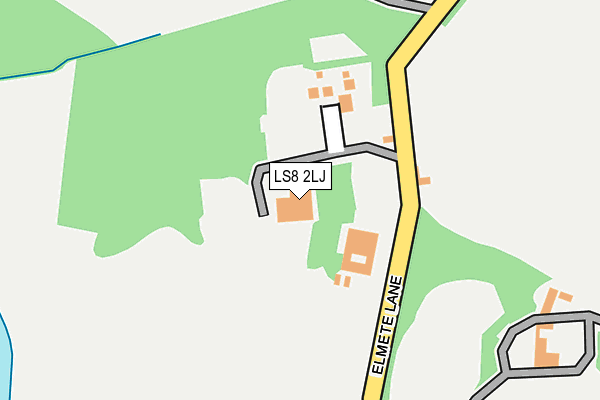 LS8 2LJ map - OS OpenMap – Local (Ordnance Survey)
