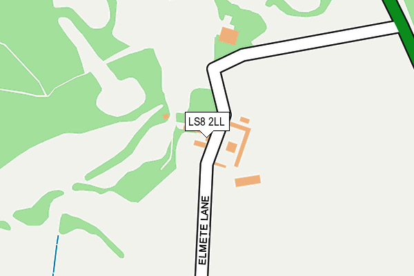 LS8 2LL map - OS OpenMap – Local (Ordnance Survey)