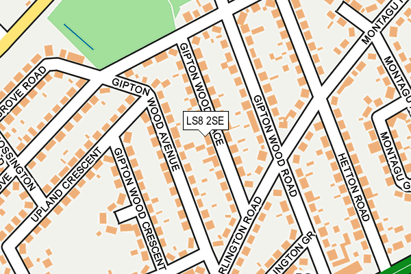 LS8 2SE map - OS OpenMap – Local (Ordnance Survey)