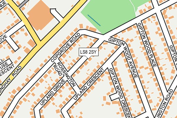 LS8 2SY map - OS OpenMap – Local (Ordnance Survey)